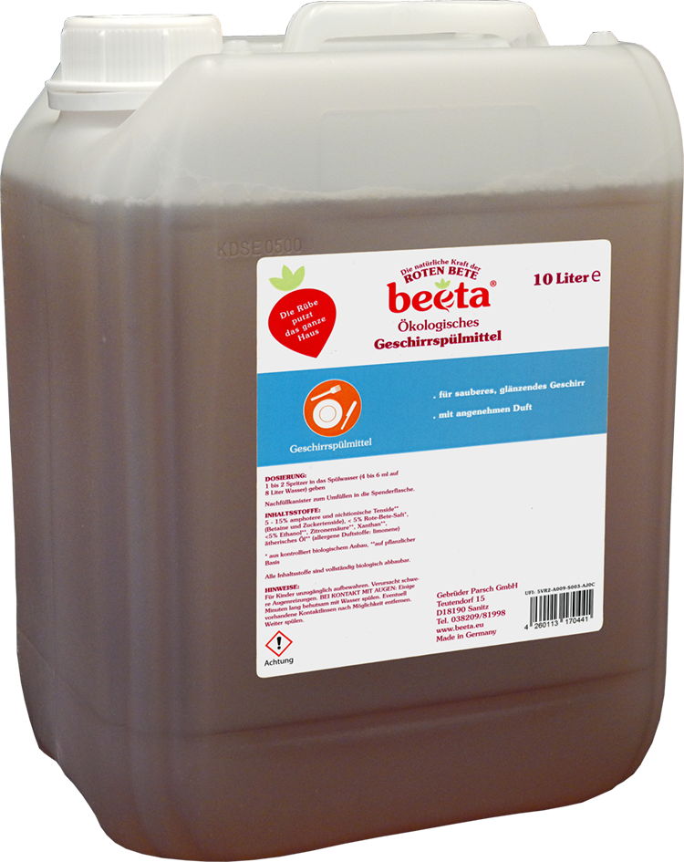 beeta Geschirrrspülmittel mit Roter Bete