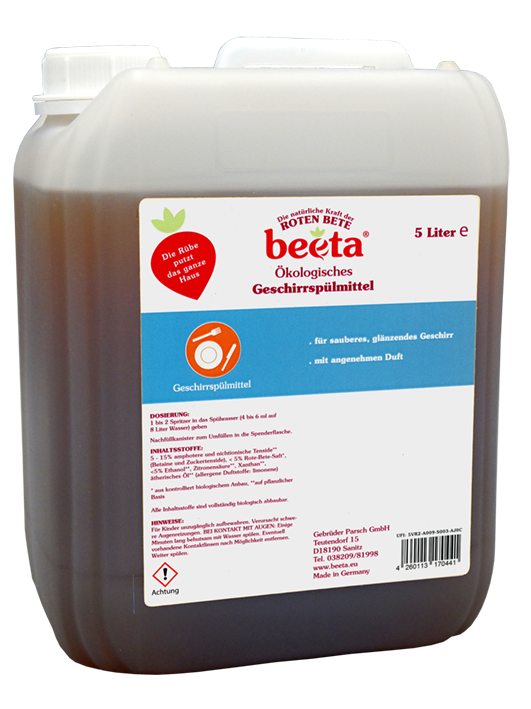 beeta Geschirrrspülmittel mit Roter Bete