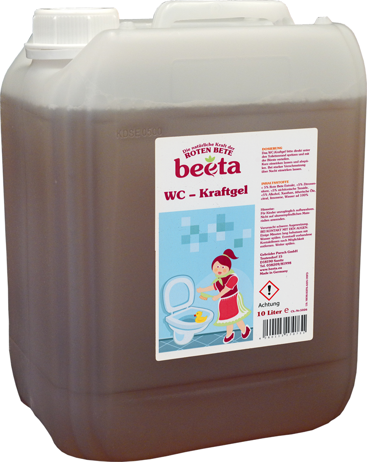 beeta WC Kraftgel aus Roter Bete parfümfrei
