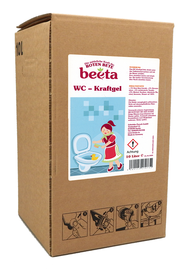 beeta WC Kraftgel aus Roter Bete parfümfrei