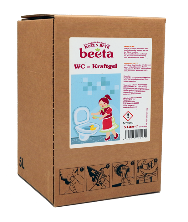 beeta WC Kraftgel aus Roter Bete parfümfrei