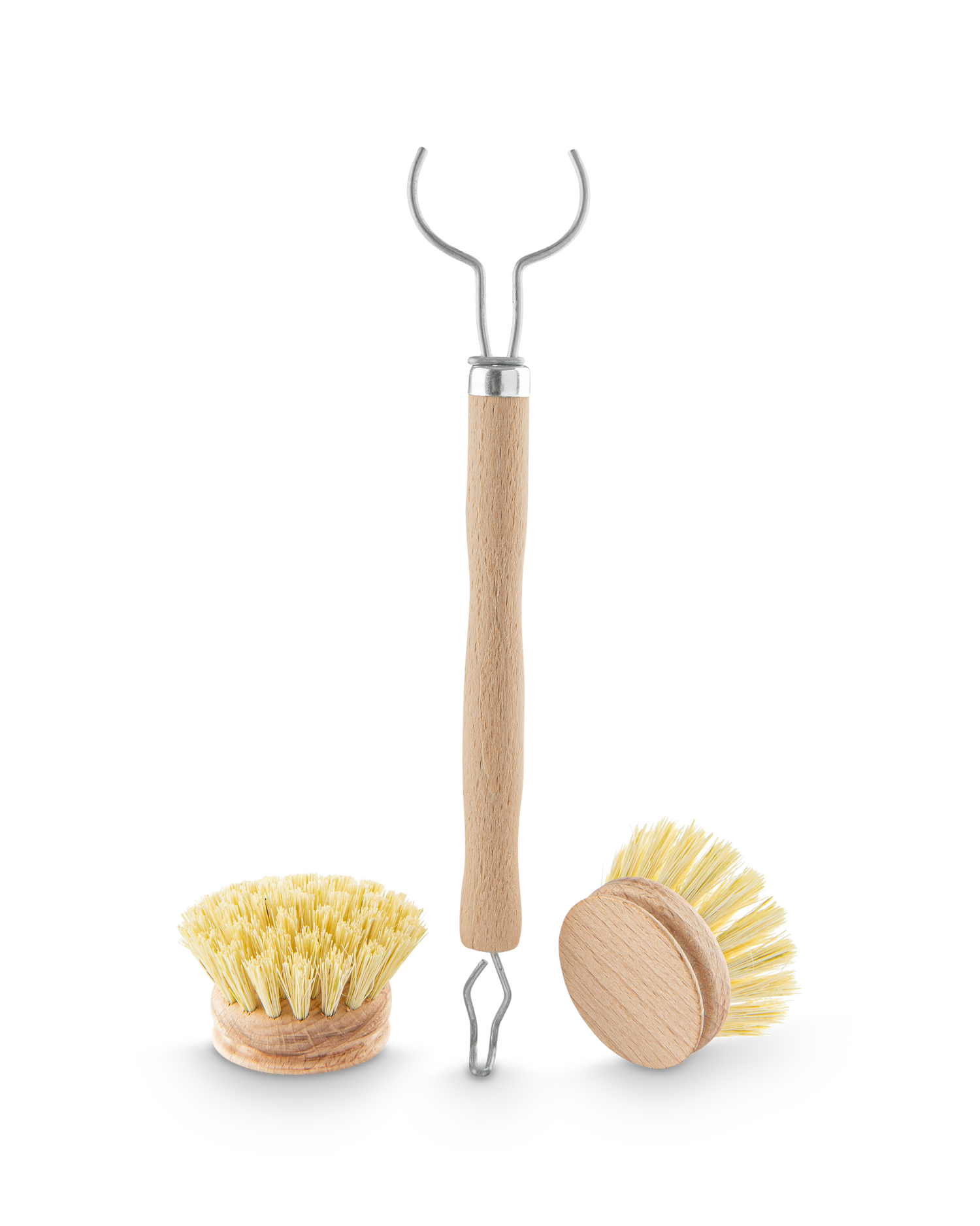 Spülbürste aus Buchenholz, auswechselbarer Kopf