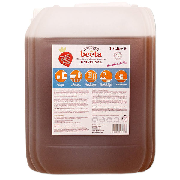 beeta Universalreiniger aus Roter Bete 10 Liter Kanister ohne ätherische Öle