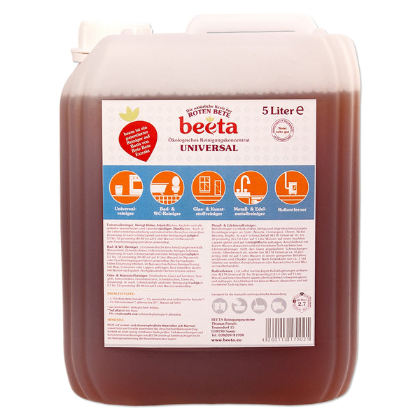 beeta Universalreiniger aus Roter Bete 5 Liter Kanister